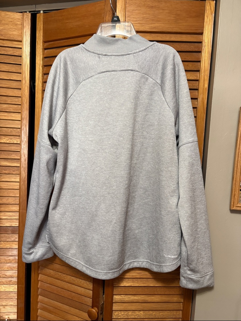 adidas Gray Full-Zip Performance Jacket - Picture 4 of 5